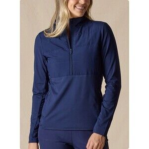 Straight Down Women’s Indigo Althea Half-Zip Jacket Size Medium